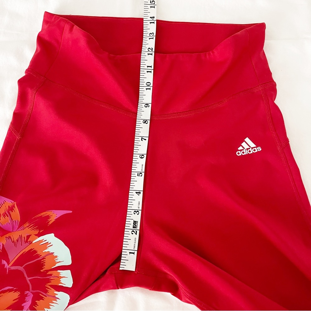 Adidas Farm Rio Red Floral Leggings - Picture 8 of 9